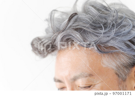 シルバーヘアのミドル男性 97001171