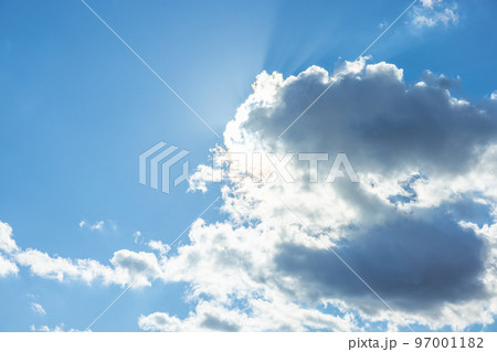 雲のある空の風景 雲のある空の風景 97001182