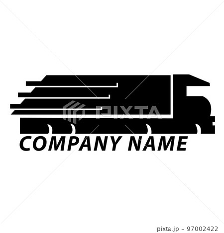 Vektor template logo abstrak siluet truk,Truck logo template vector illustration. 97002422