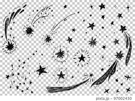 手繪筆劃流星圖 97002430
