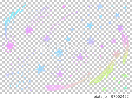 手繪筆劃流星圖 97002432