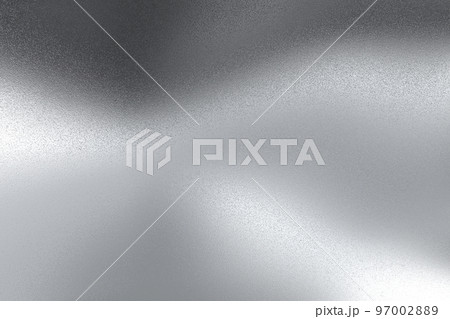 Silver paint metal wall with scratched surface, abstract texture background 97002889