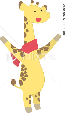 マフラーを巻いたキリン マフラーを巻いたキリン 97003042