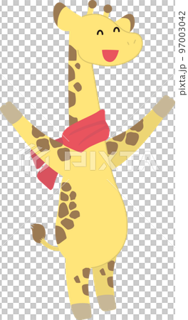 マフラーを巻いたキリン マフラーを巻いたキリン 97003042