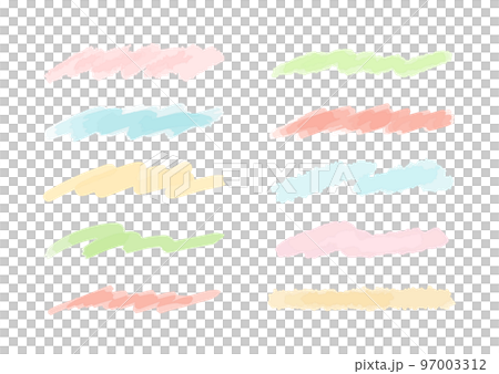 一組水彩筆觸、框架、手繪、畫筆、裝飾品、裝飾、水彩、畫筆的背景插圖 97003312