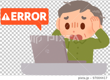 Elderly man shocked by error message 97004417