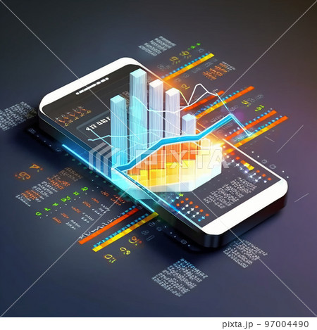 スマートフォンで情報解析イメージ 97004490