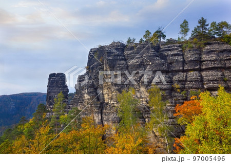 Rock formation in Hrensko, Czech Republic Rock formation in Hrensko, Czech Republic 97005496