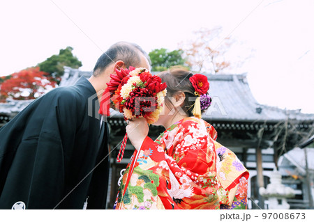和装ウエディングイメージ　顔無し和装婚礼フォトウエディング 97008673