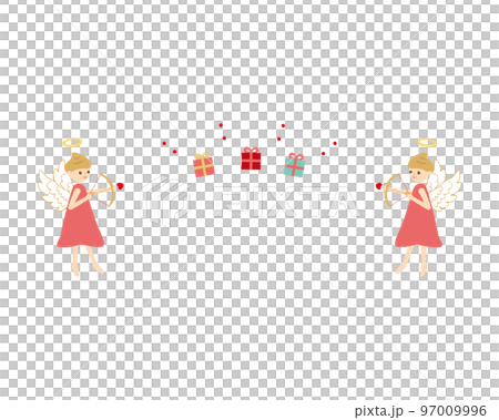 素材-バレンタイン（2023）6文字なしベク 97009996