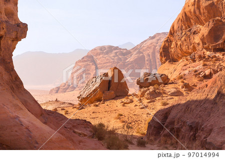 Wadi Rum desert, Jordan, Middle east Wadi Rum desert, Jordan, Middle east 97014994