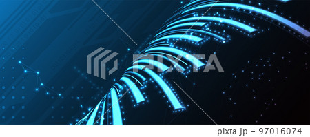 Technology data background, idea of global business solution 97016074