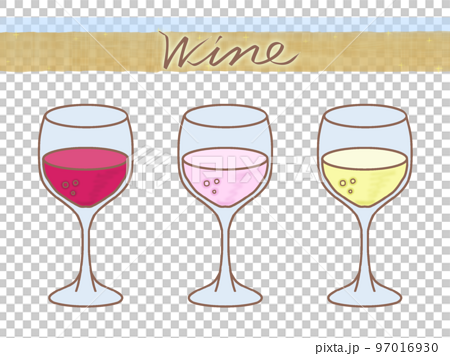 Types Wine Glasses Banner Educational Labeled Stock Vector (Royalty Free)  1827142580