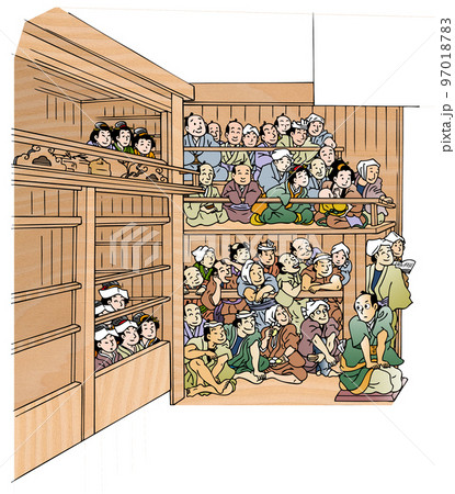 歌舞伎,羅漢台の客-色B 歌舞伎,羅漢台の客-色B 97018783