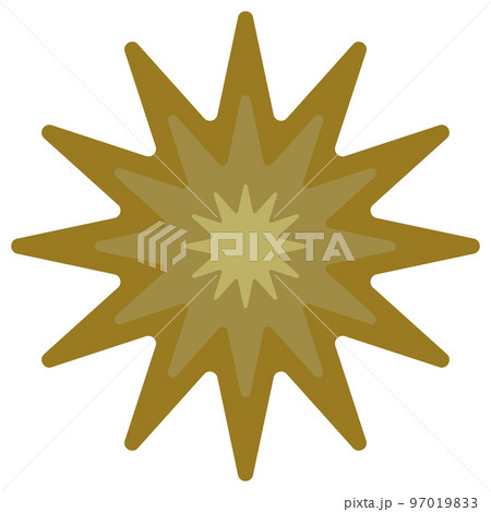 Flower in retro groovy style. Simple vector icon 97019833