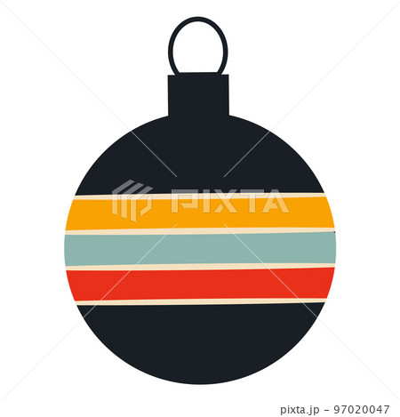 Vintage Christmas Retro Toys for Christmas Tree . vector illustrations 97020047