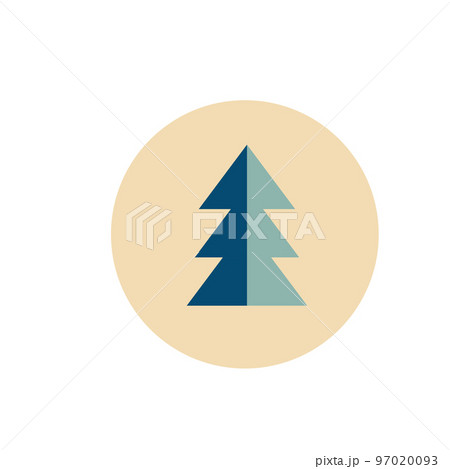 Christmas tree icon 97020093