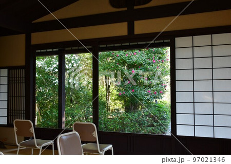 紅葉真っ盛り　秋の丈山苑　詩泉閣 97021346