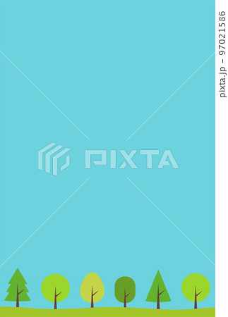 背景イラスト_並木道 背景イラスト_並木道 97021586