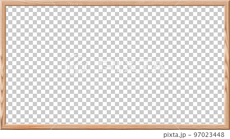 シンプルな無垢の木の額縁　16：9 97023448