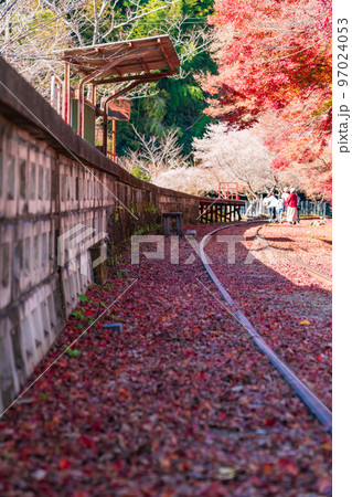 秋の名鉄三河線旧三河広瀬駅〈愛知県豊田市〉 97024053