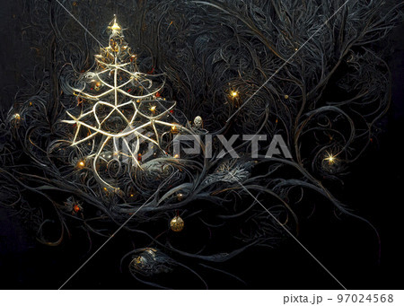 Christmas Decorations in Gothic Style 97024568
