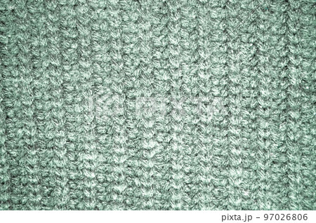 Organic knitted material with macro wool threads. 97026806