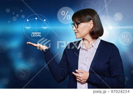 Confident mature business woman choosing legal business 97028254