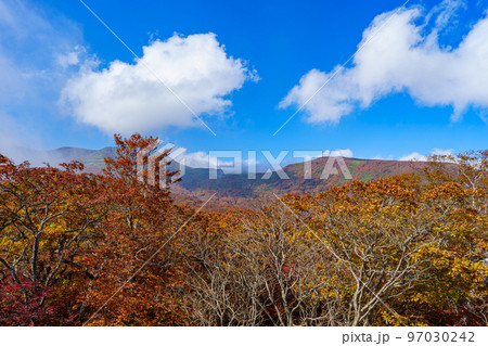 那須ゴンドラ ゴヨウツツジ展望台からの紅葉風景 那須ゴンドラ ゴヨウツツジ展望台からの紅葉風景 97030242