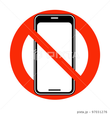 スマホ使用禁止サイン 97031276