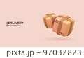 Realistic 3d Design of Fast delivery. Vector illustration 97032823