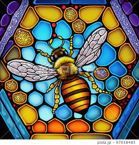 昆虫と花とイチゴ ヴィンテージ ステンドグラス 蜻蛉 ミツバチ 蝶々 ご予約】西冨なつき ＃096 マルクスモルフォ｜恵文社一乗寺店