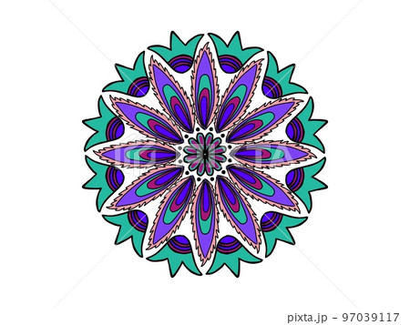 曼荼羅アート孔雀 97039117