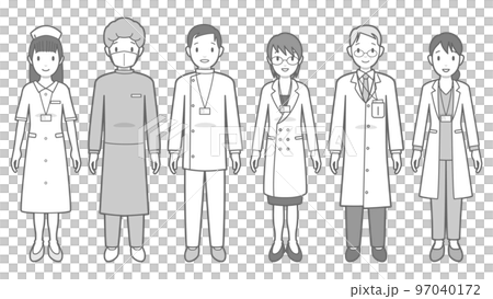 Vector illustration of a medical worker 97040172