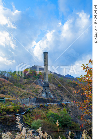 足尾銅山製錬所　大煙突　足尾町　秋の風景　　 97040494