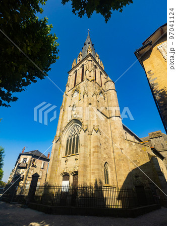 View at medieval abbey of Saint-Geraud in Aurillac 97041124