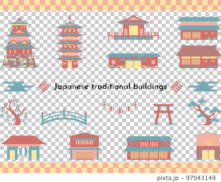 Japanese-style architecture material collection Japanese-style architecture material collection 97043149