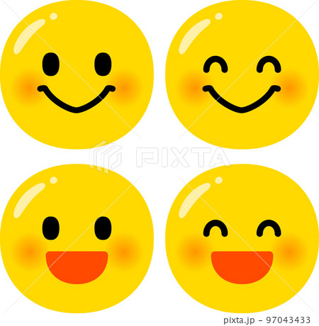 Smiley mark illustration set - Stock Illustration [97043433] - PIXTA