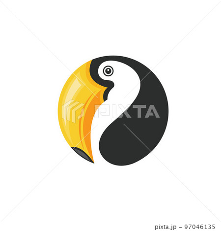 toucan bird icon vector illustration concept design template toucan bird icon vector illustration concept design template 97046135