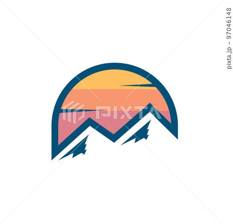 mountain icon vector illustration concept design 97046148