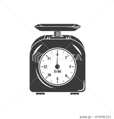 analog weighing scale cartoon element vector concept design 97046151