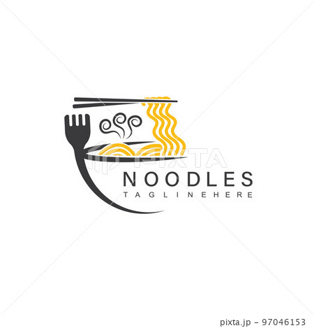 noodles vector icon illustration concept design template 97046153