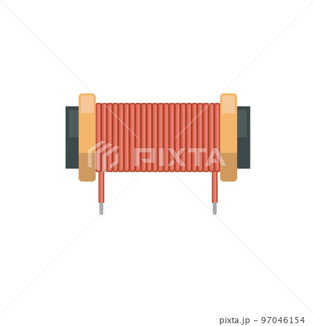 coil inductor vector element concept design  illustration 97046154
