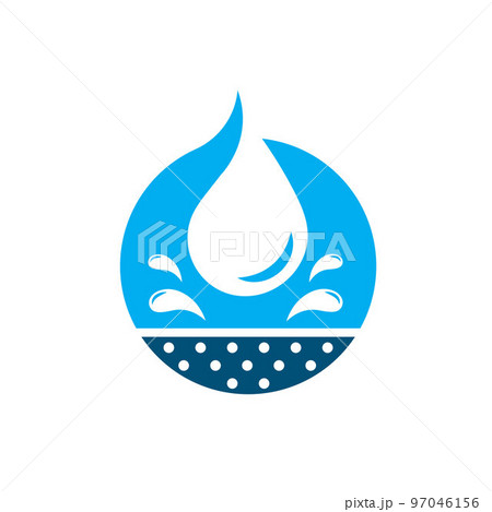 water resistant or waterproof vector icon illustration concept design template 97046156