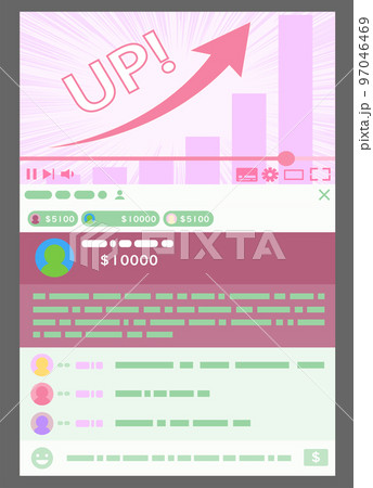 SNS画面 メッセージ チャット SNS画面 メッセージ チャット 97046469