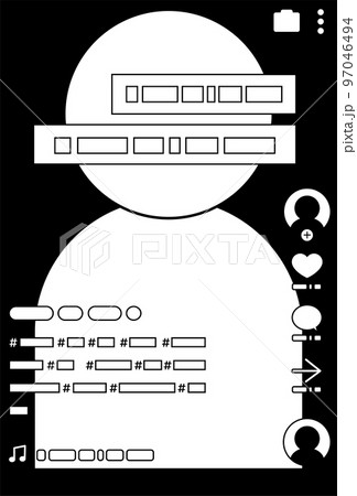 SNS画面 メッセージ チャット SNS画面 メッセージ チャット 97046494