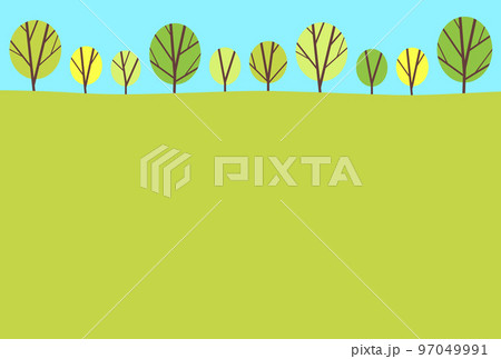 背景イラスト_並木道 背景イラスト_並木道 97049991