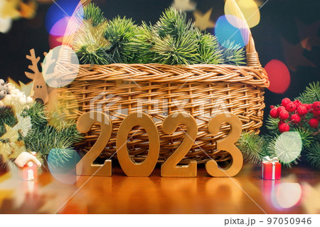 New Year's Eve 2023 Celebration Background. Happy New Year 2023. 97050946