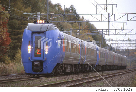 千歳線 西の里(信) JR北海道 キハ283系 スーパーとかち 千歳線 西の里(信) JR北海道 キハ283系 スーパーとかち 97051028