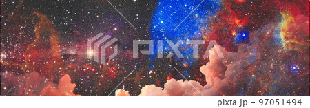 Colorful space background with stars . Galaxy with star and space dust in the universe and deep planet night sky background, with copy space.Elements of this image furnished by NASA. Colorful space background with stars . Galaxy with star and space dust in the universe and deep planet night sky background, with copy space.Elements of this image furnished by NASA. 97051494
